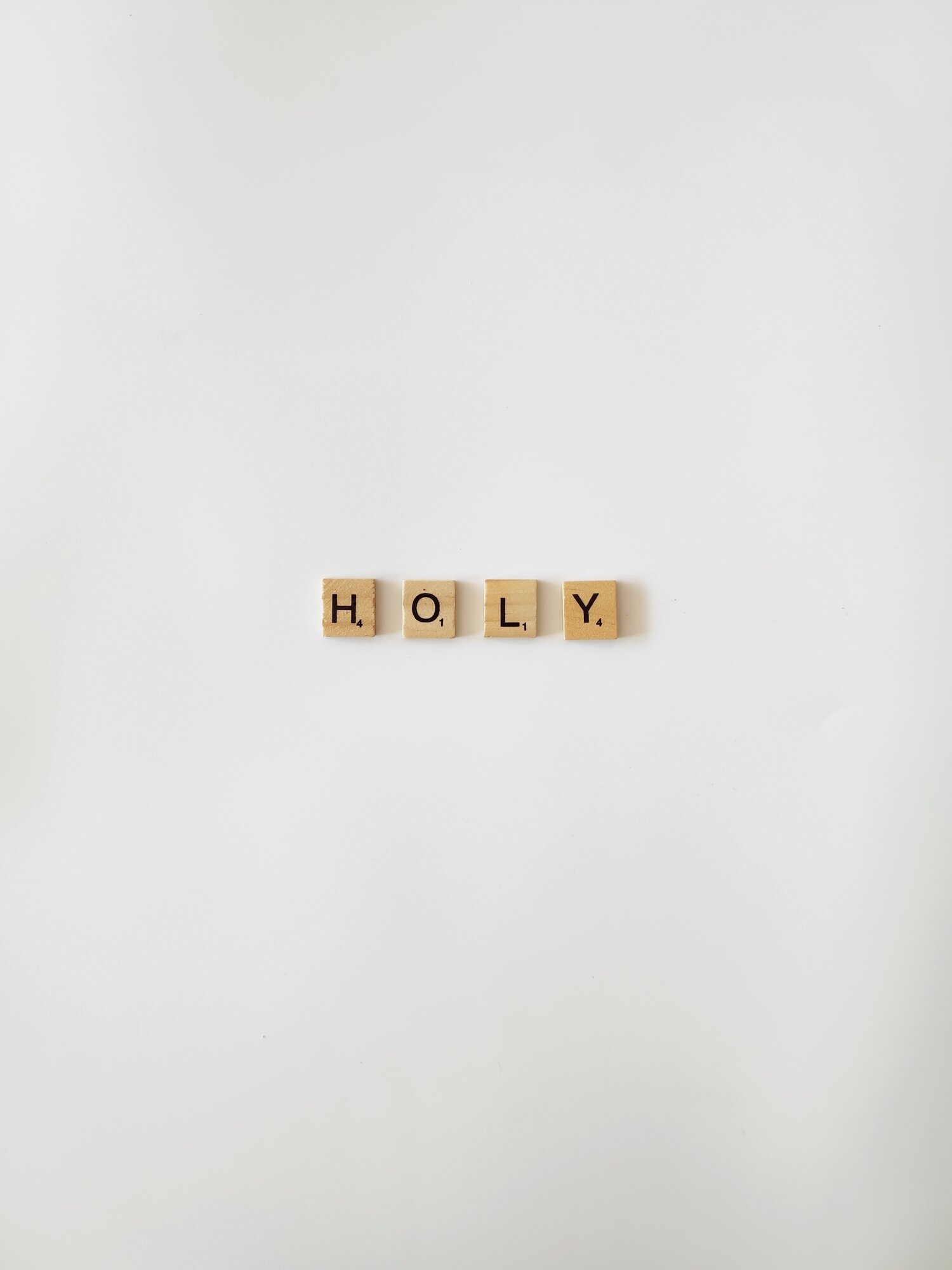 An image of the word "holy"